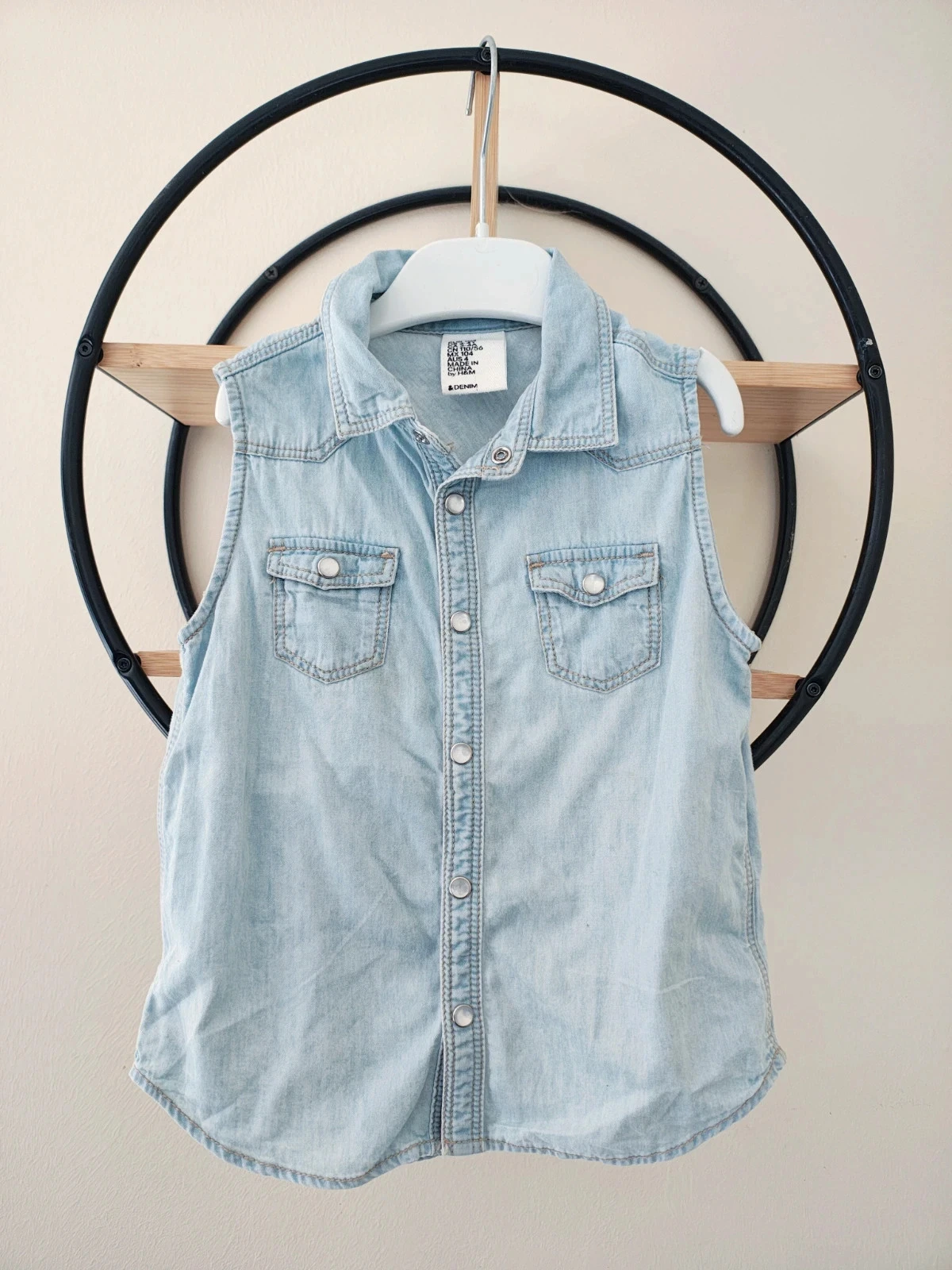 3 4 ans chemise jean été h&m
